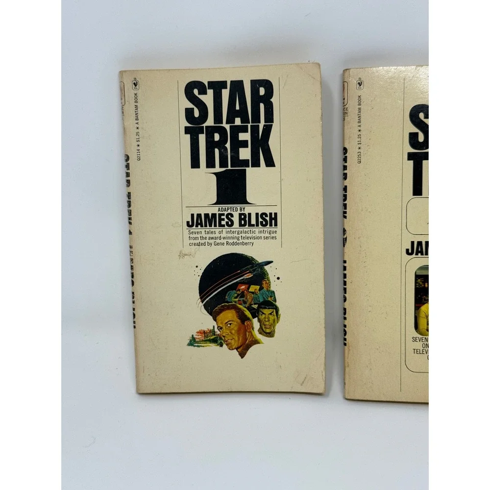 Vintage Star Trek Paperback Book Lot James Blish Alan Dean Foster1 3 4 5 Log Two